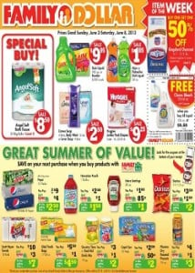 Family Dollar Weekly Ad June 02-June 08, 2013. Family Dollar weekly sale