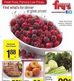 Fry's Food Circular 07/17/13-07/23/13. Northwest Red Cherries Sale