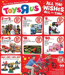 Toys R Us Weekly Ad 11/03/13-11/09/13. LEGO, Disney or Pixar Cars Sale