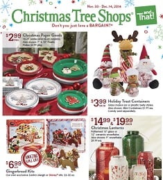 Christmas Tree Shops flyer