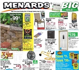 Menards Weekly Sales Ad May 31 - June 14, 2015. Big Sale