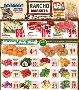 Rancho Markets sales ad