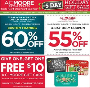 AC Moore Weekly Ad 12/20-12/24/2015