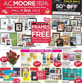 AC Moore Ad 1/31-2/6/2016