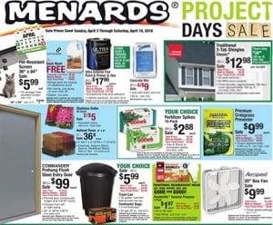 Menards Sale Ad 4/3-4/16/2016