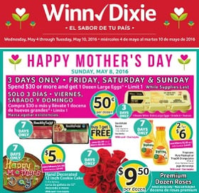 Winn Dixie Weekly Ad 5/4-5/10/2016