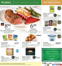 Publix Weekly Ad 7/27-8/2/2016