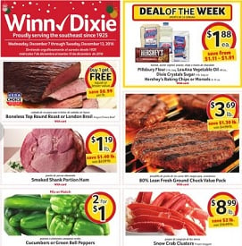 Winn Dixie Weekly Ad 12/7-12/13/2016