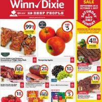 Winn Dixie Weekly Sale Ad 9/27-10/2/2017