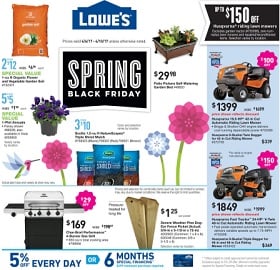 Lowe's Weekly Ad 4/6-4/10/2017
